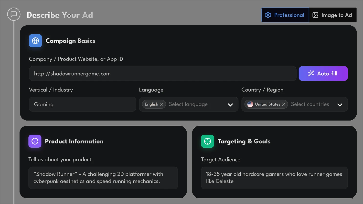 1. Describe Your Product